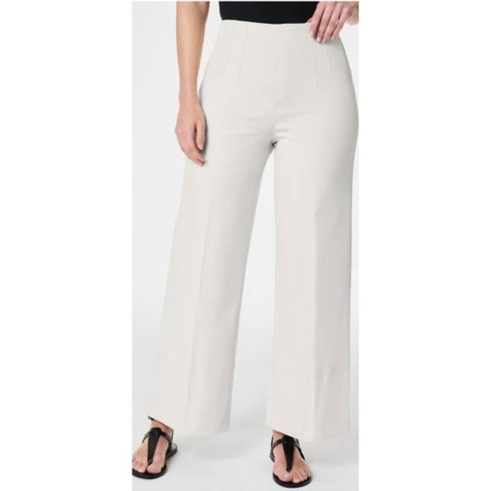 SPANX Women's Wide Leg Pants in Light Beige/Cream